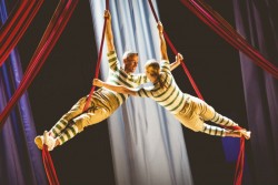 Hetty Feather - Matt Costain and Nikki Warwick as Circus Performers - Photo credit Helen Murray