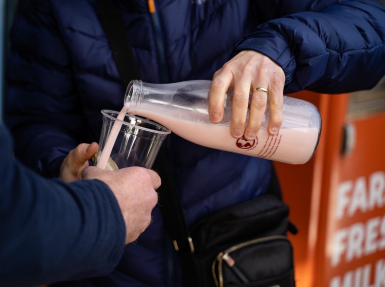 Regenerative milk vending trial at Nunney Fine Times Recorder
